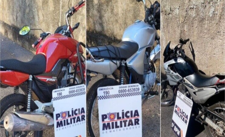 PM prende quadrilha suspeita por roubo, apreende simulacro de arma de fogo e motocicletas
