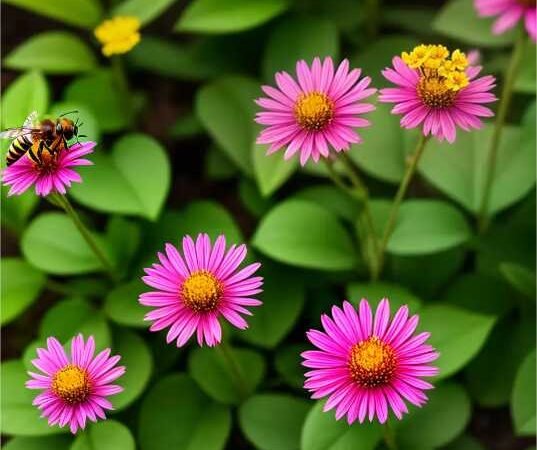 Plante estas flores e plantas para ajudar as abelhas