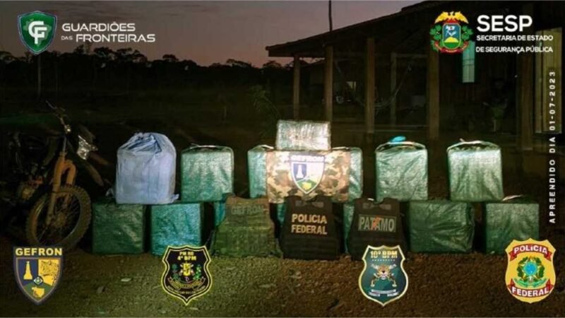 Criminosos morrem em confronto durante apreensão milionária de cocaína na fronteira
