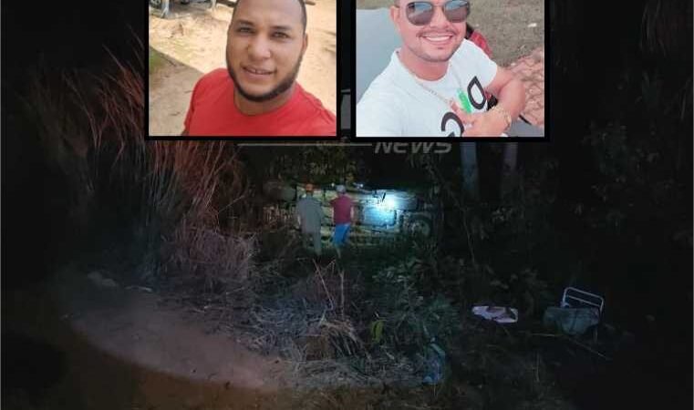 Dois homens morrem em acidente com Hilux que capotou na MT-170