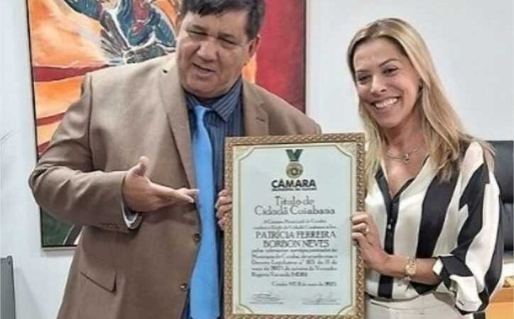 Rogério Varanda entrega Título de Cidadã Cuiabana para empresária