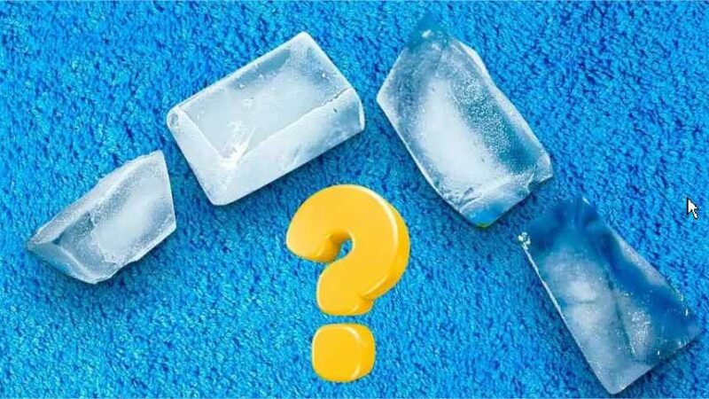 Saiba 7 dicas caseiras excepcionais para remover a sujeira dos tapetes usando um cubo de gelo