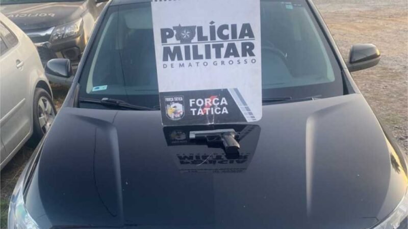 Dois são presos e menor é apreendido pela Força Tática por roubo, porte ilegal e sequestro em Cuiabá