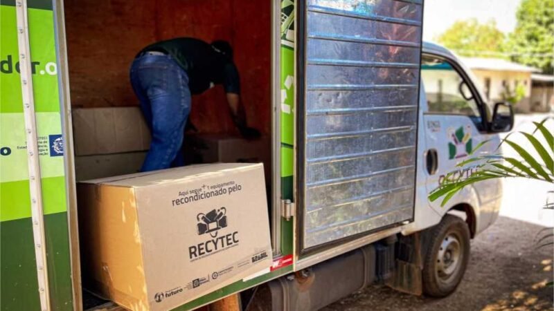 Mais de cinco toneladas de resíduos eletrônicos foram reciclados pelo programa Recytec no primeiro semestre de 2023