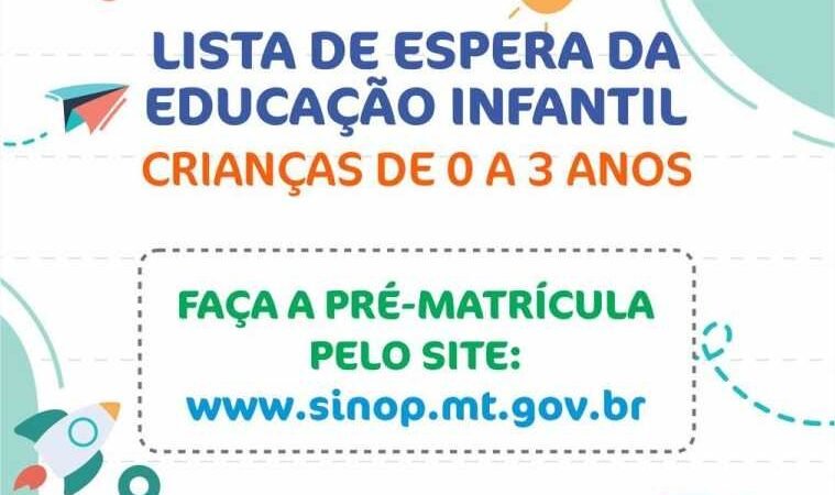 Prefeitura abre pré-matrícula online para fila de espera da educação infantil