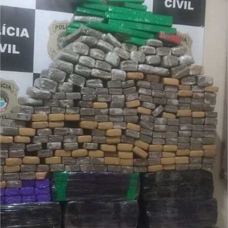 Polícia Civil apreende 580 kg da supermaconha em rota do tráfico