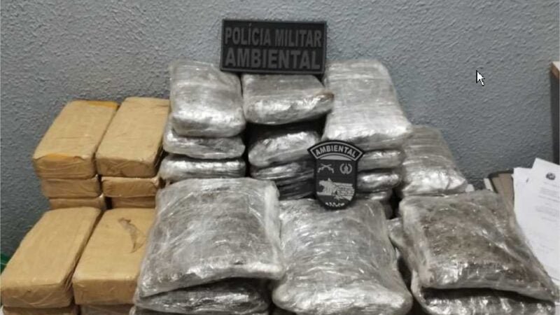 Batalhão Ambiental prende homem com 34 quilos de drogas em Nova Olímpia
