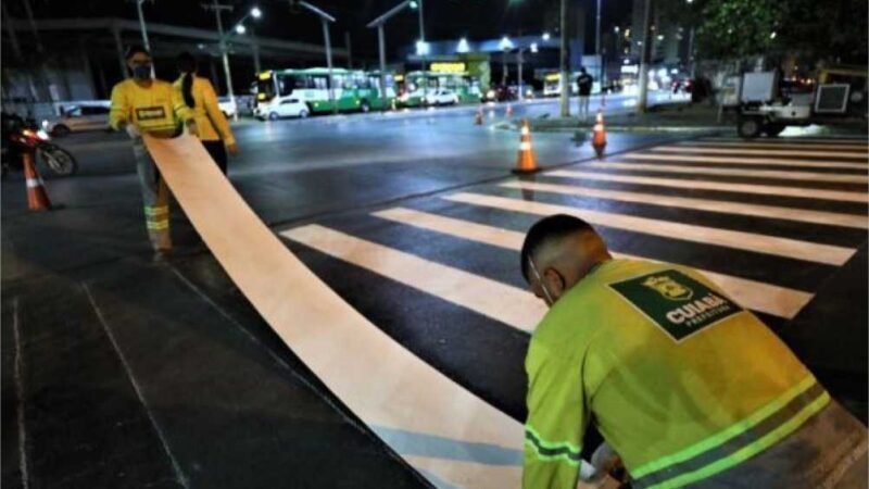 Fernando Corrêa tem sinalização viária revitalizada e Semob começa melhorias na Avenida das Torres