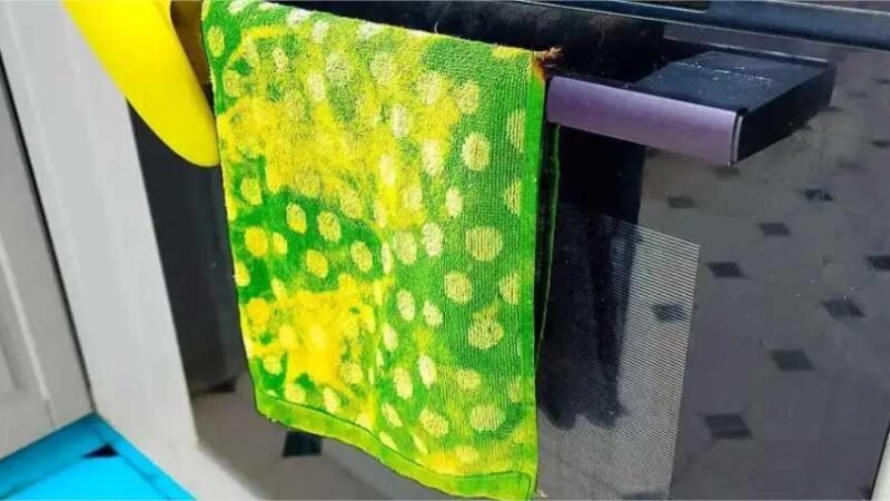 Por que você não deve colocar uma toalha de cozinha na porta do forno?