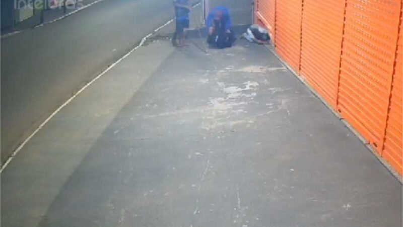 Vídeo mostra criminosos invadindo loja de eletrodomésticos em Várzea Grande; veja