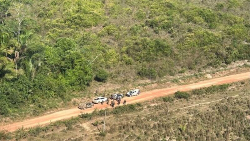 Policiais intensificam cerco em Juruena à caça de criminosos que tentaram roubar banco