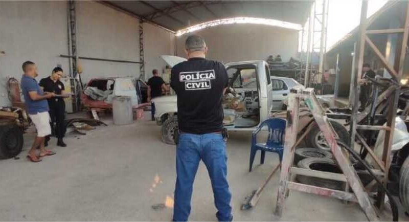 Polícia deflagra megaoperação contra grupo de roubo e desmanche de veículos em MT; veja vídeos