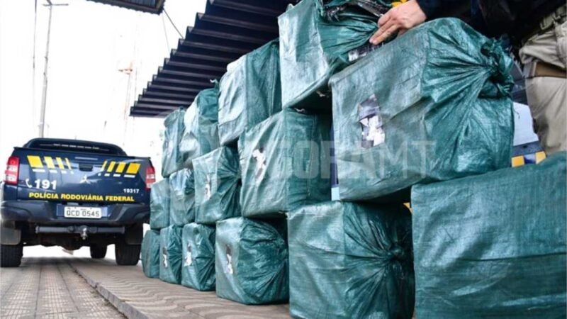 PRF apreende mais de 500 kg de droga em carreta que transportava milho de pipoca