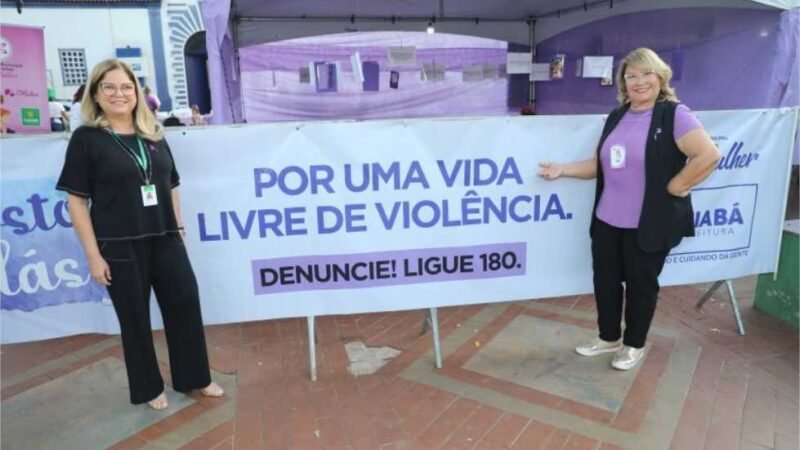 Campanha Agosto Lilás, da Prefeitura de Cuiabá, alcança 1.950 pessoas em ações contra a violência doméstica