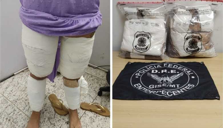 Duas mulheres são presas pela PF tentando embarcar com cocaína no Aeroporto Internacional Marechal Rondon