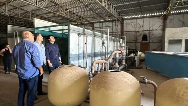 Prefeito, secretário de Turismo e deputado federal vistoriam obra do Aquário Municipal que receberá R$3 milhões de emenda