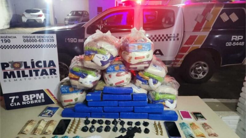 PM acha centro logístico do CV e apreende sacolões que seriam distribuídos