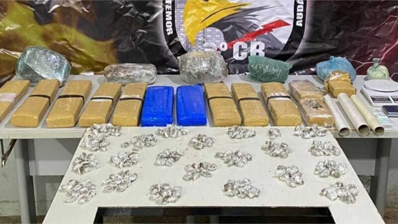 Adolescente de 13 anos é detida com 20 quilos de droga