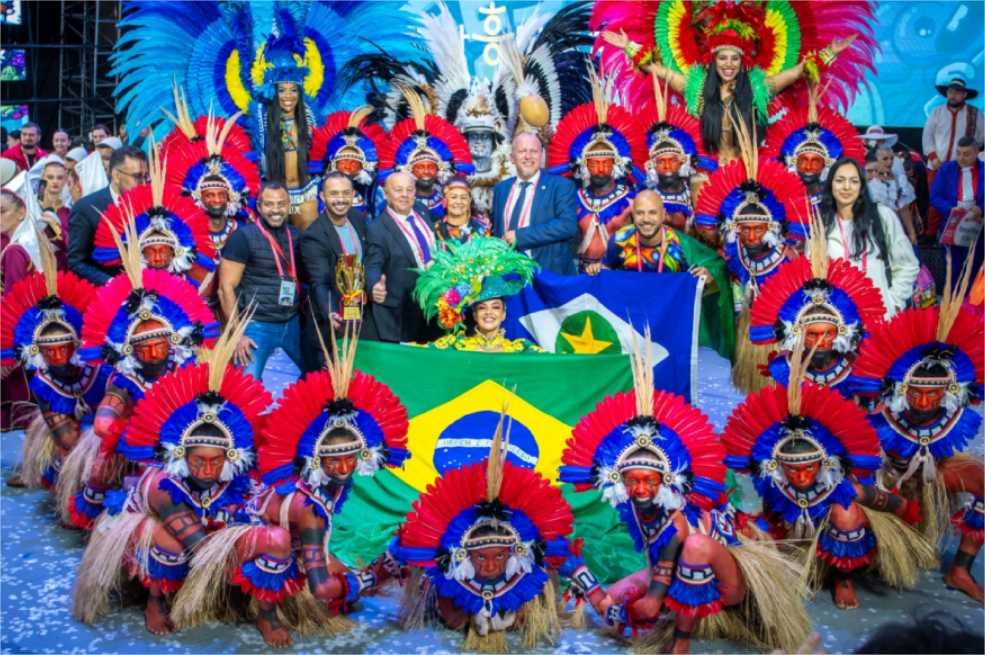 Grupo de MT é tetracampeão mundial de folclore na Coreia