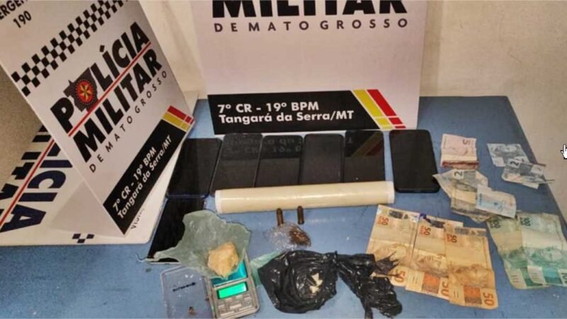 Grupo é preso com maconha e munições em Tangará da Serra