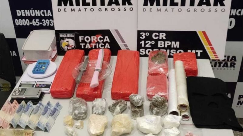 Integrantes de facção criminosa são presos por tráfico em MT