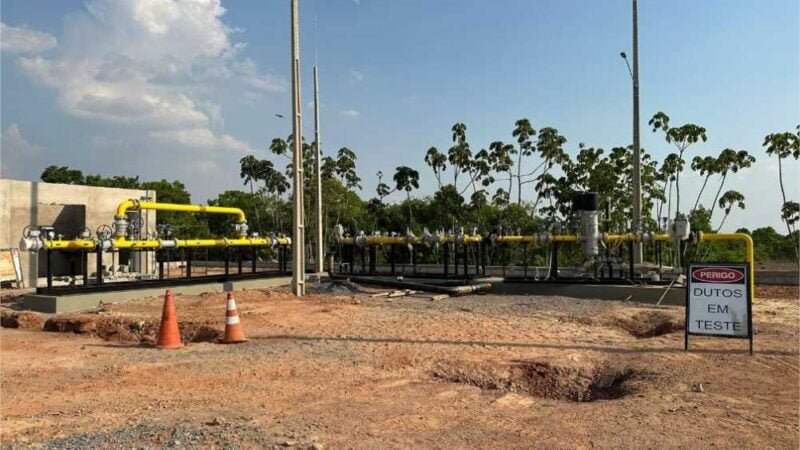 Executada pelo Governo do Estado, obra do gasoduto de Cuiabá está 97% concluída