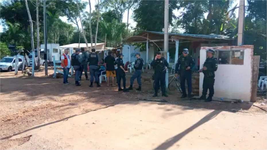 Forças de segurança vão acompanhar todo o processo de desocupação de área pública em Lucas do Rio Verde
