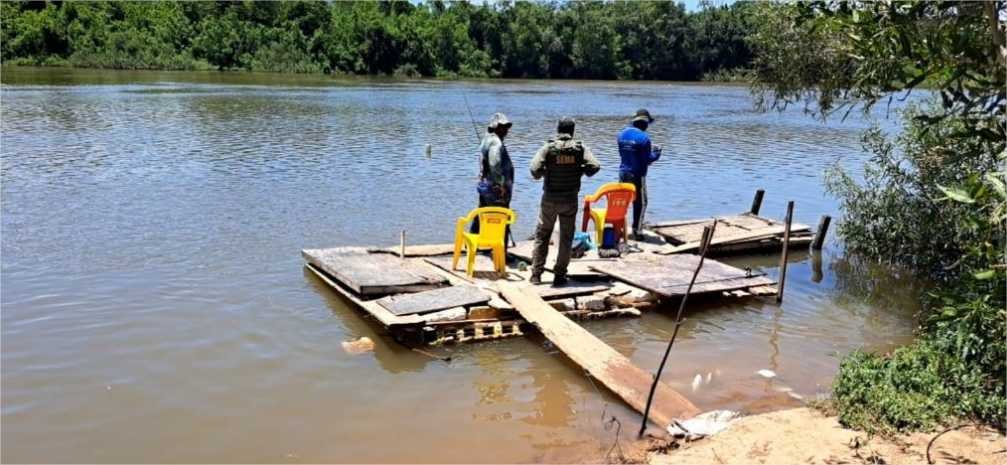 Sema aplica multa de R$ 10 mil e apreende pescado, redes e tarrafas durante fiscalização