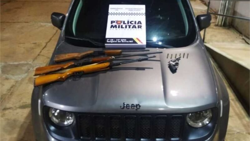 PM prende seis homens e apreende cinco armas de fogo em Tangará