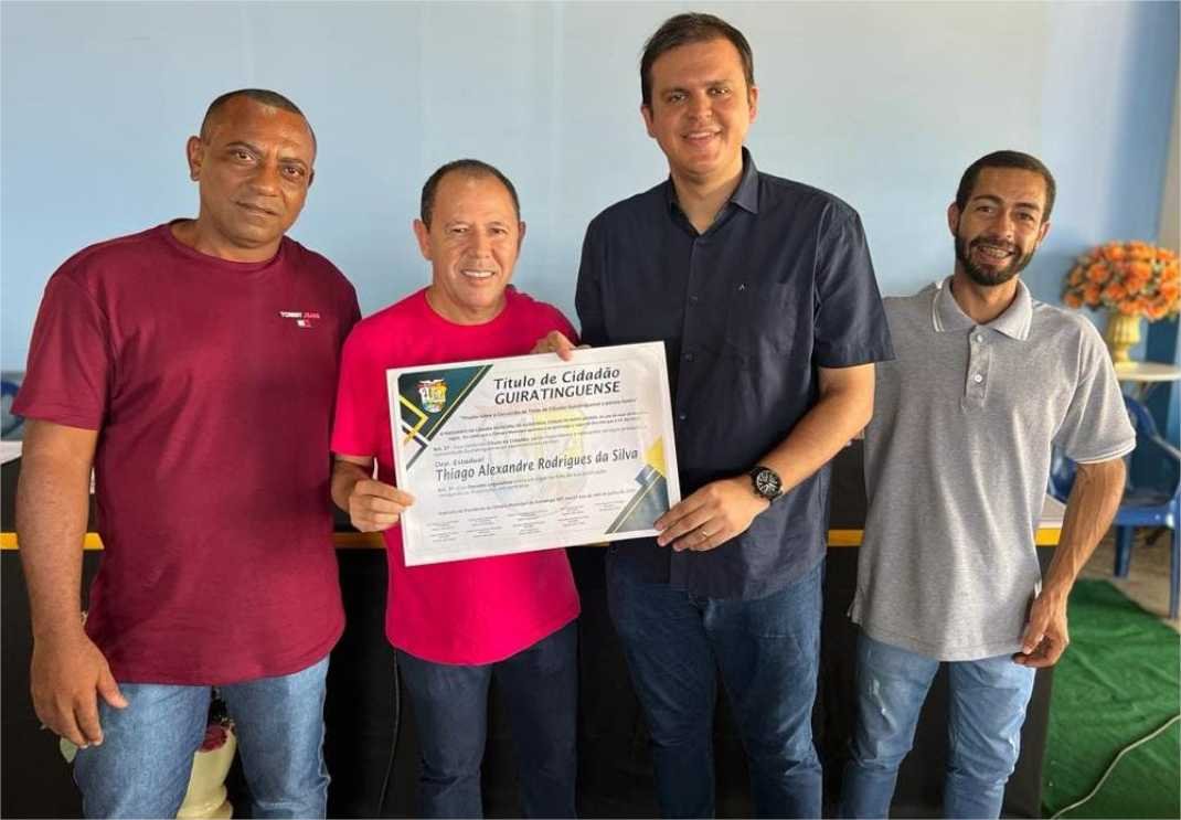 Thiago Silva recebe o título de cidadão guiratinguense e destaca ações para o município