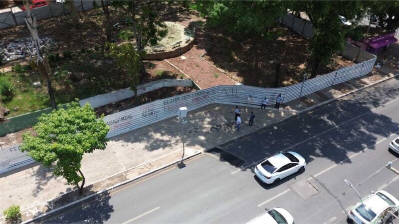 Fellipe Corrêa denuncia abandono da Praça Rachid Jaudy e cobra providências da Prefeitura