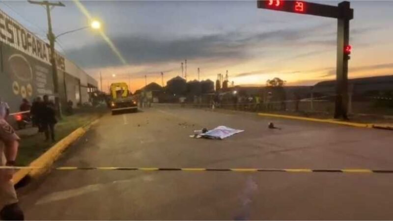 Jovem de 19 anos tem cabeça esmagada por caminhão em acidente de moto em Sorriso