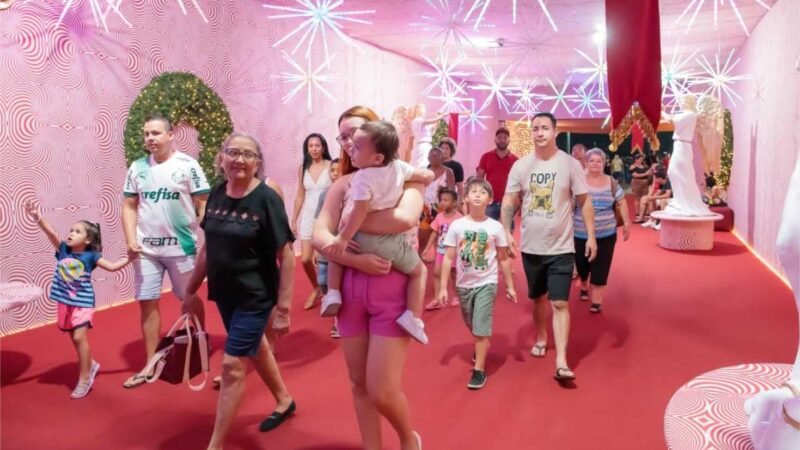 O espaço natalino, idealizado pela primeira-dama de Mato Grosso, Virginia Mendes, já recebeu mais de 197 mil visitantes