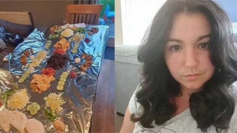 Mãe coloca papel-alumínio na mesa para não lavar a louça