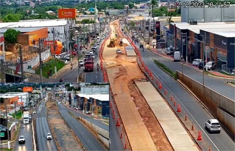 Câmeras mostram evolução de obras realizadas pelo Governo do Estado