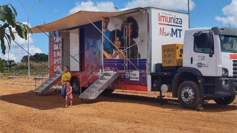 Unidade móvel de imunização da SES possibilitou aplicação de mais de 46 mil vacinas em MT