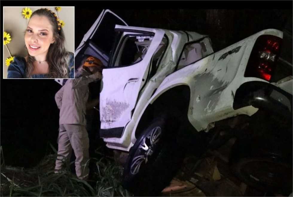 Engenheira morre e marido fica ferido em acidente no interior