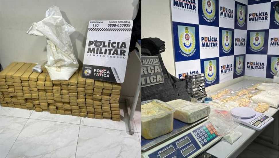 Traficante é preso com quase R$ 170 kg de drogas em Cuiabá