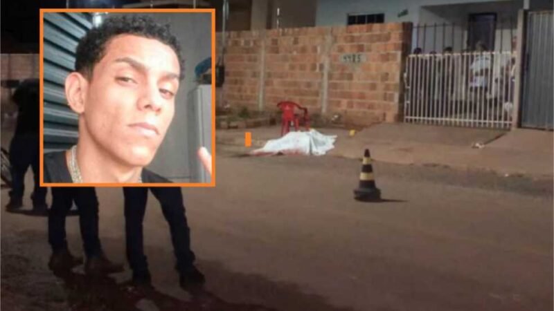 Jovem de 18 anos é assassinado por criminosos em motocicleta em frente de casa