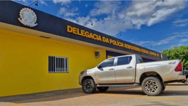PRF recupera picape Hilux que foi roubada em Lucas do Rio Verde