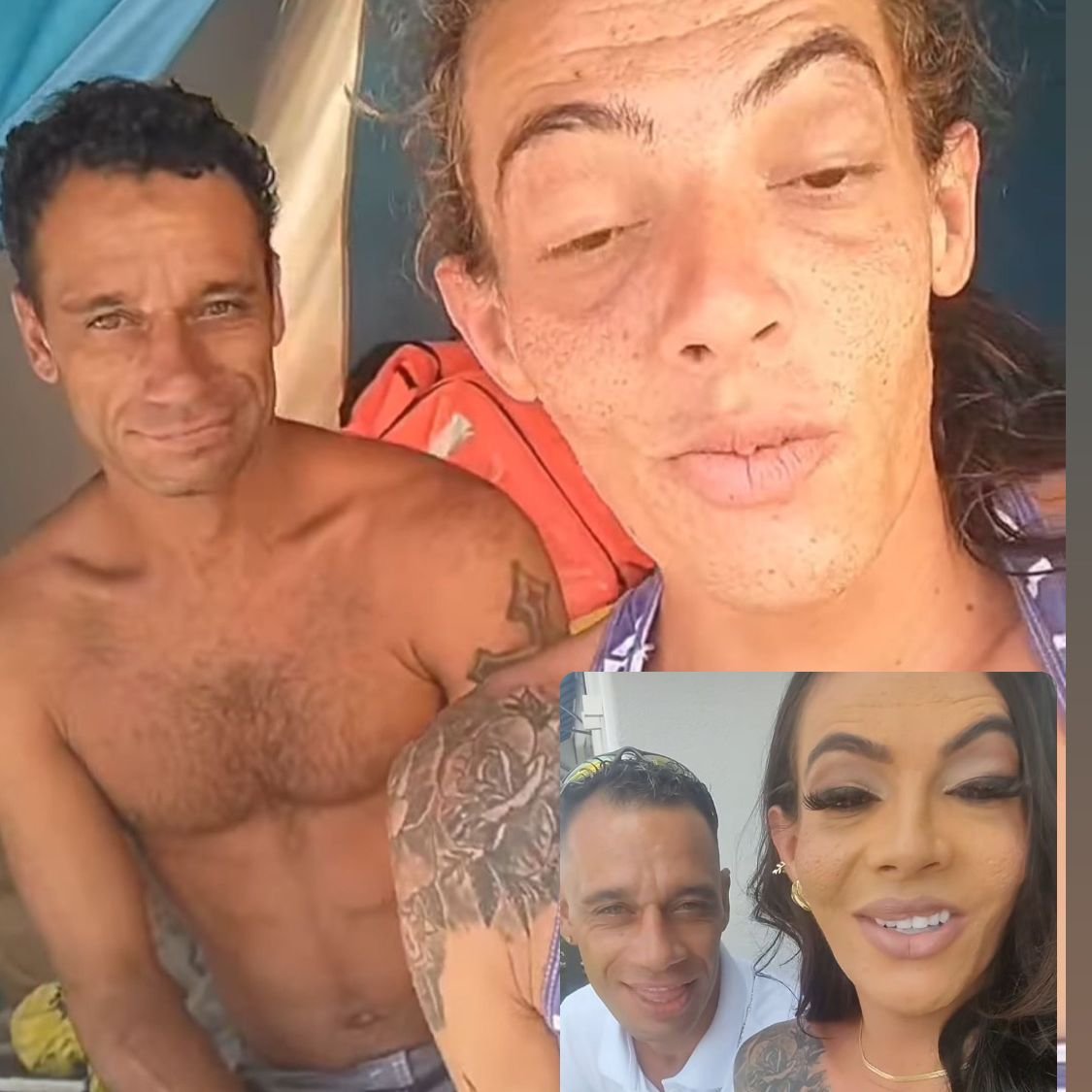 Casal ‘maloka’ que viralizou mostrando vida nas ruas entrega alimentos para moradores: ‘retribuindo bênçãos’