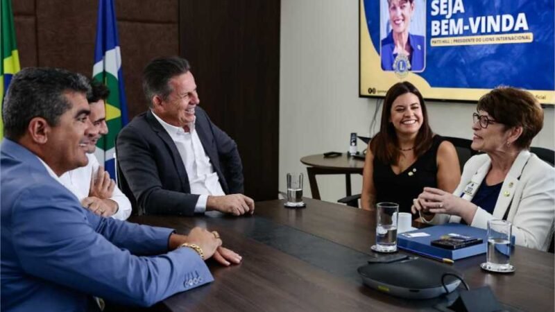 Governador recebe visita da presidente mundial da Fundação Lions International