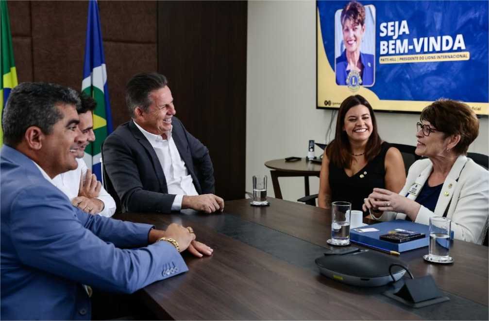 Governador recebe visita da presidente mundial da Fundação Lions International