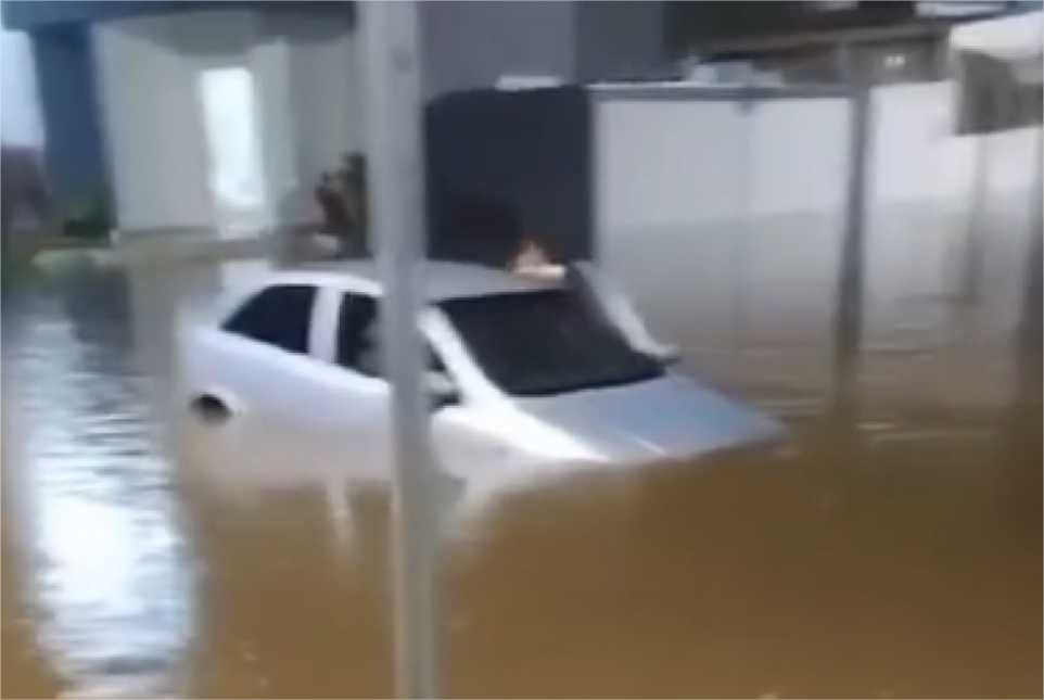 Chuva causa enchente e deixa diversos moradores desabrigados em Cáceres; veja vídeo