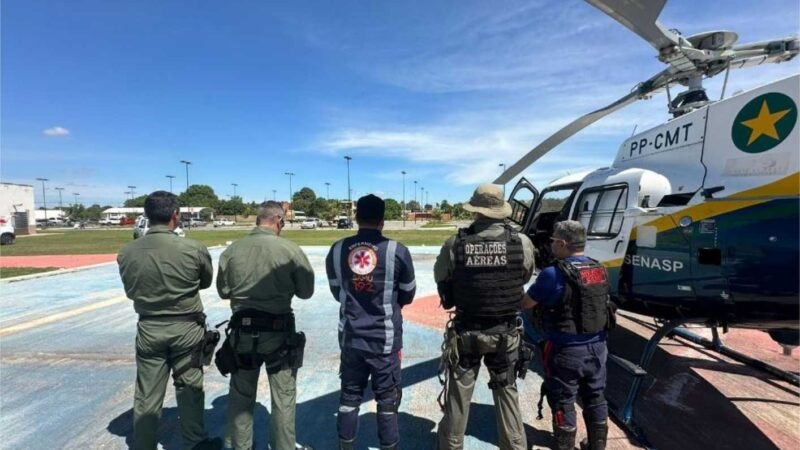 Serviço aeromédico do Ciopaer socorreu três pacientes que precisavam de atendimento de urgência