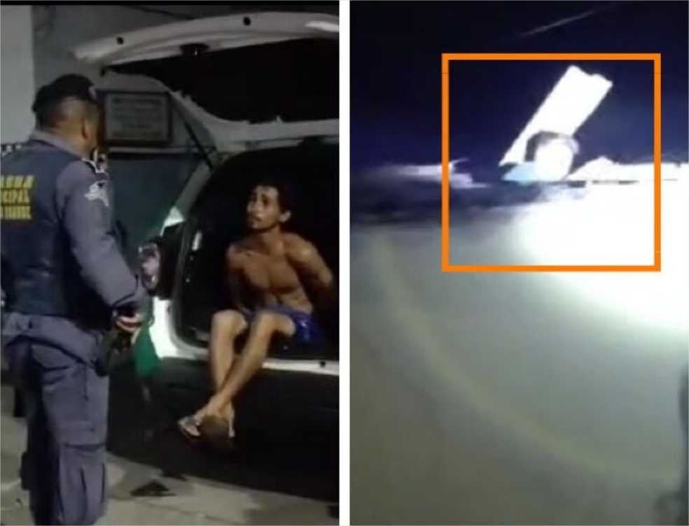 Trio acusado de matar jovem é preso enterrando corpo; suspeito tentou fugir pelo telhado