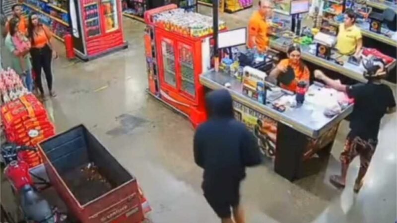 Assaltantes armados invadem mercado e fazem clientes e funcionários reféns em Cuiabá