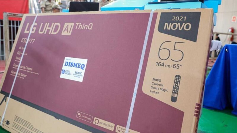 Seduc entrega à Segurança Pública 107 TVs para equipar salas de aula no sistema prisional