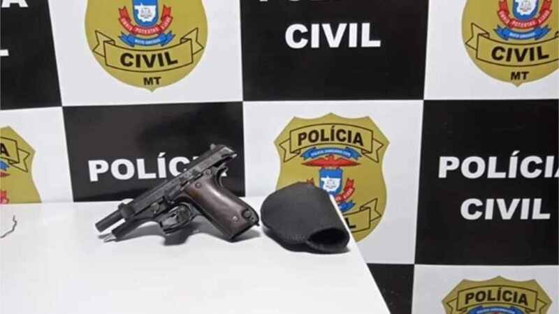 Autor de violência doméstica é preso em posse de arma de fogo