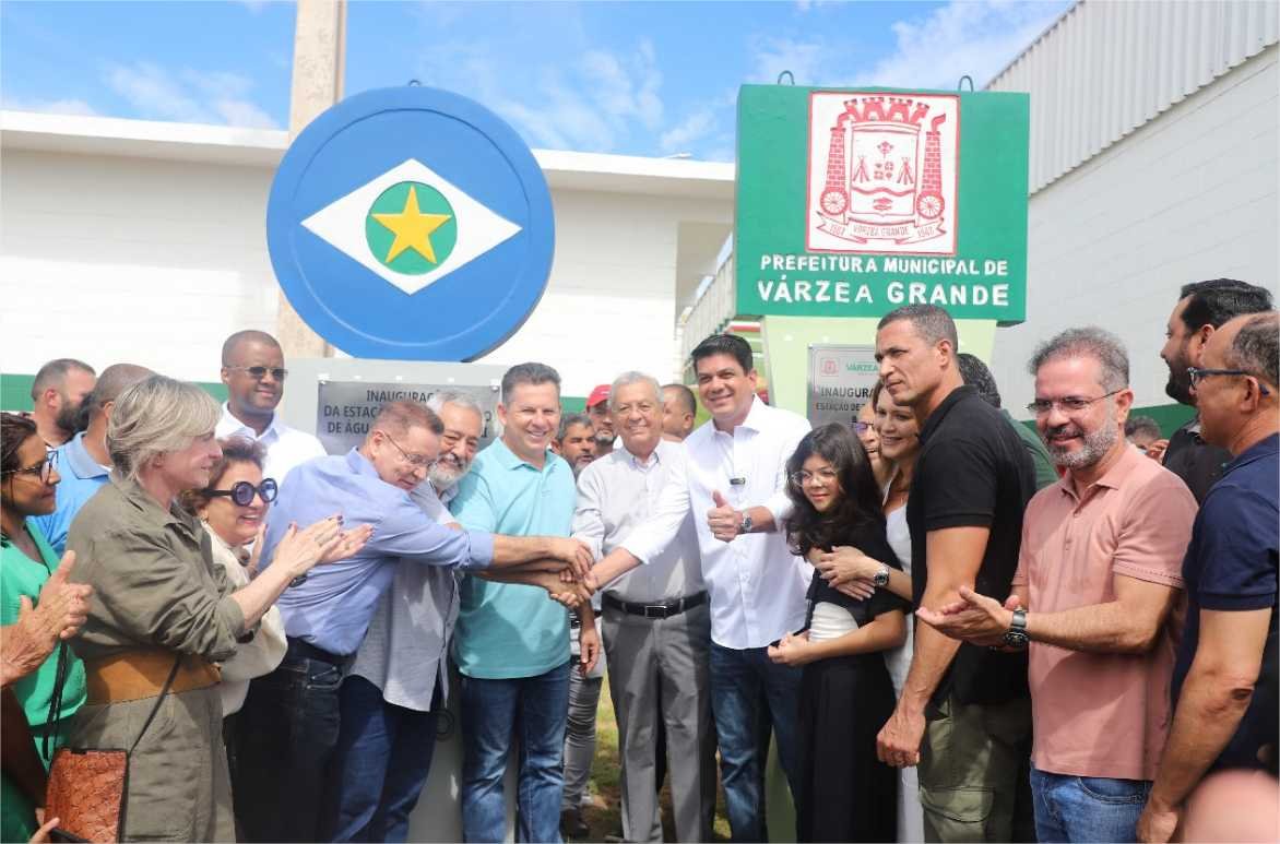 Várzea Grande marca história com inauguração de mais uma Estação de Tratamento de Água